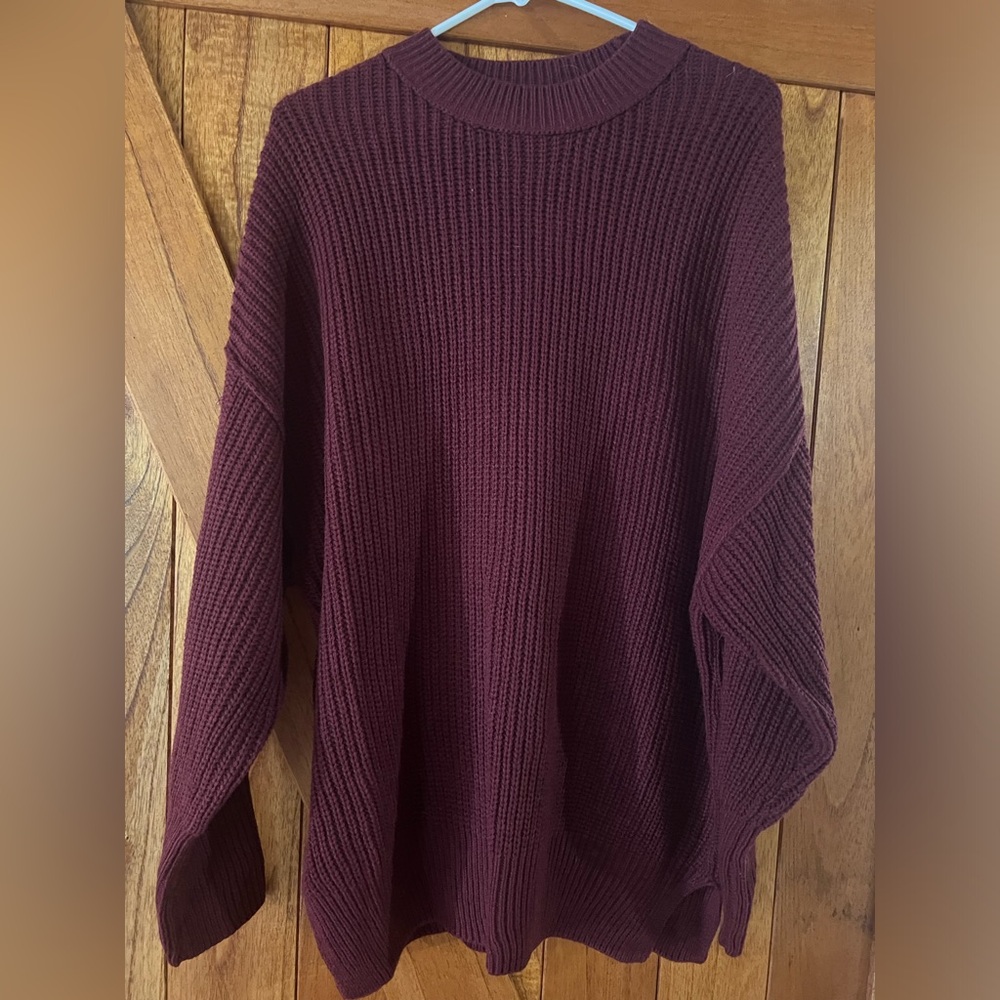 Rue21 Deep Burgundy Knit Sweater